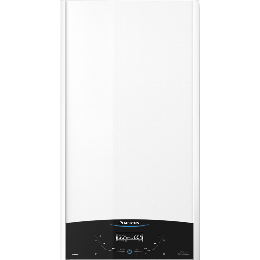 Centrala termica pe gaz in condensare ARISTON Genus One+, 35 kW, Schimbator de caldura inox, Kit evacuare inclus
