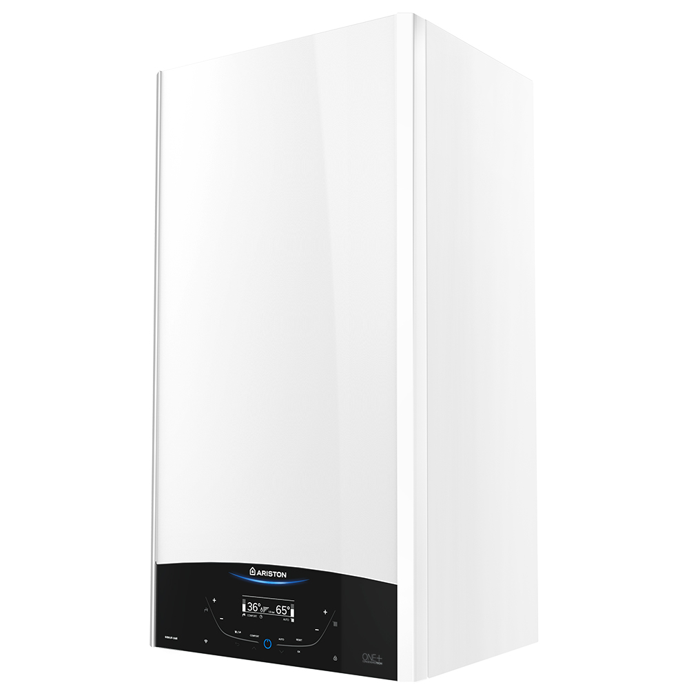 Centrala termica pe gaz in condensare ARISTON Genus One+, 35 kW, Schimbator de caldura inox, Kit evacuare inclus