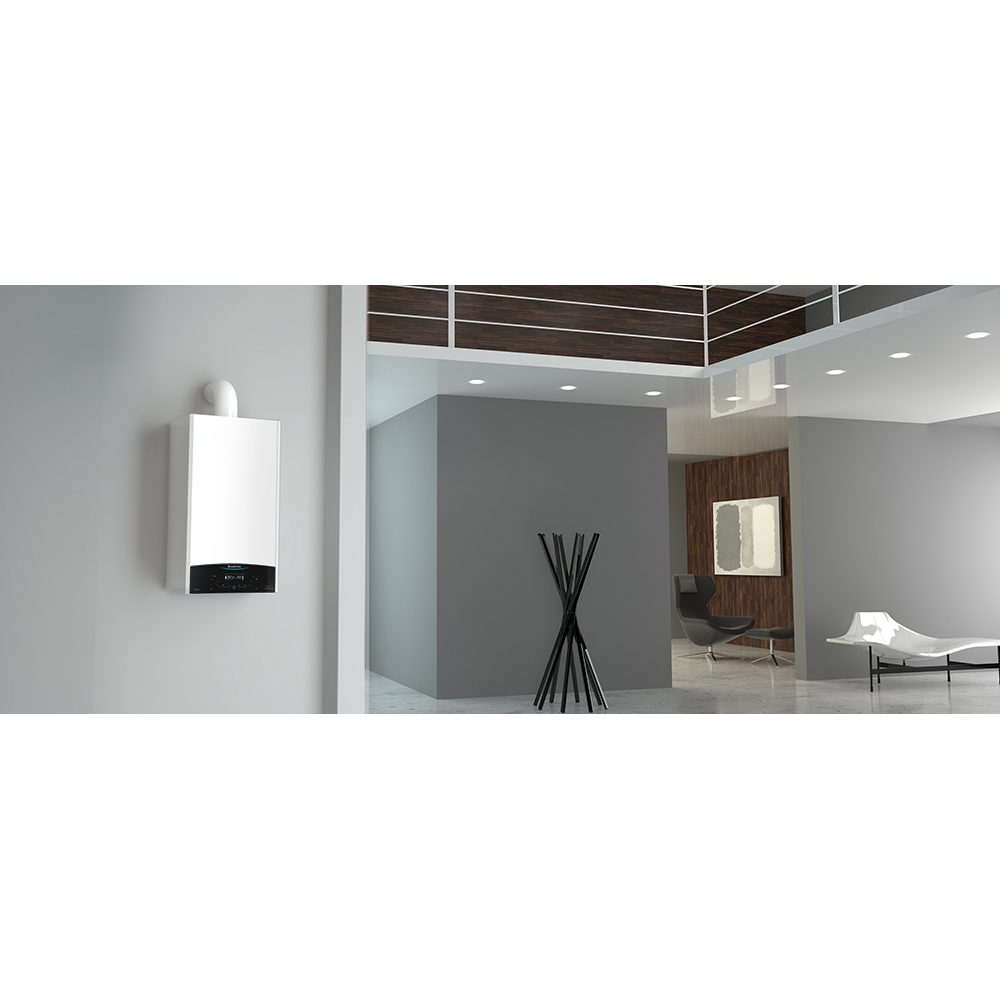 Centrala termica pe gaz in condensare ARISTON Genus One+, 35 kW, Schimbator de caldura inox, Kit evacuare inclus