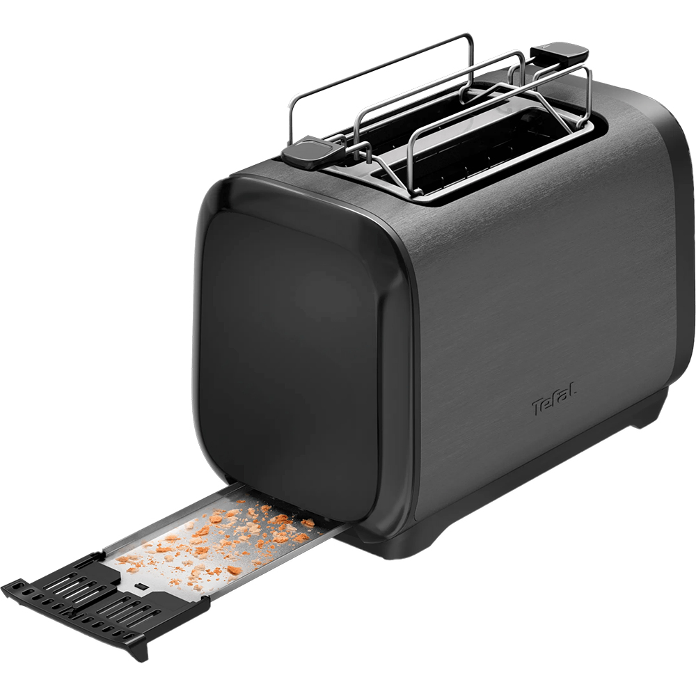 Prajitor de paine TEFAL Subito TT5S18E0, 2 felii, 1200W, gri antracit-negru 