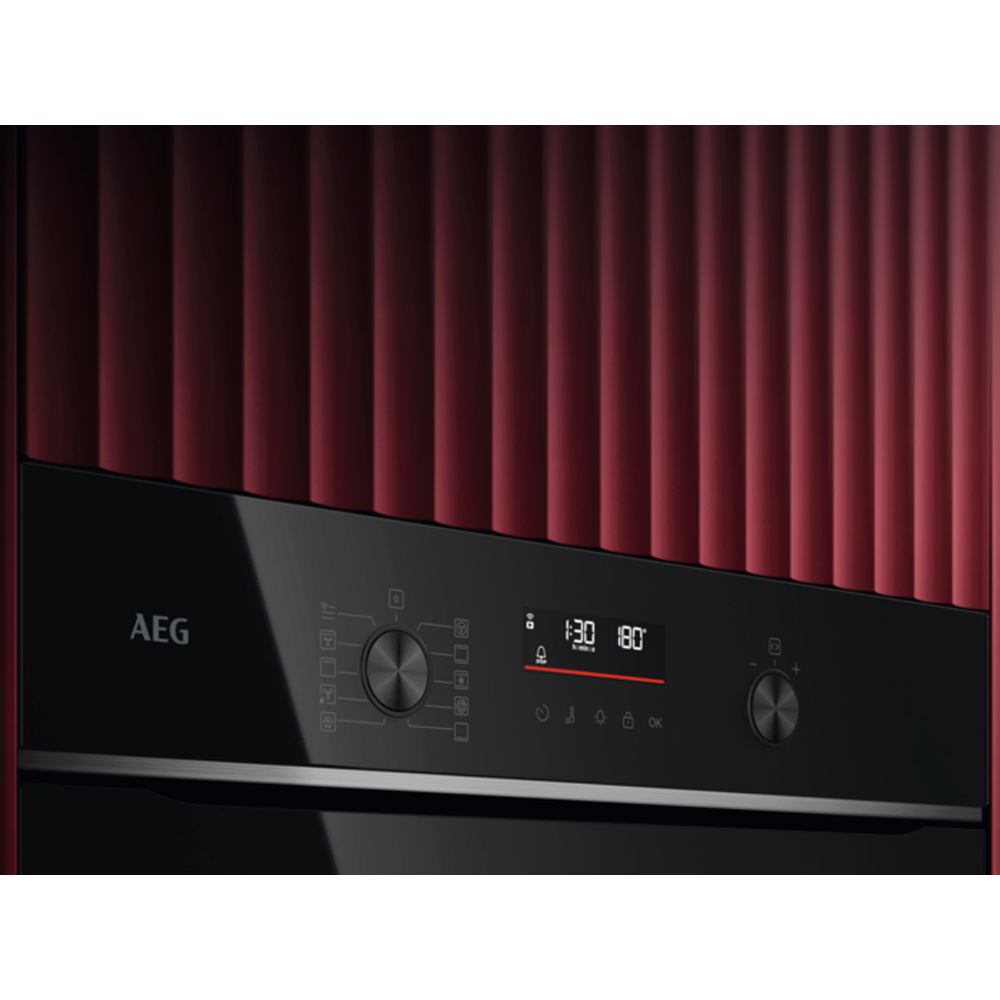 Cuptor incorporabil AEG SurroundCook TU5PB431SB, Electric, Autocuratare pirolitica, 72 l, Clasa A++, Wi-Fi, negru