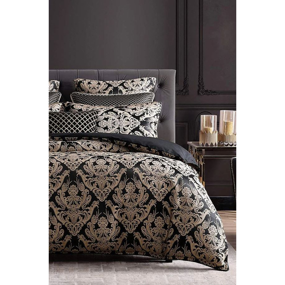 Lenjerie de pat Duo Damask, 2 persoane, 100% bumbac, 160 x 200 cm, 4 piese