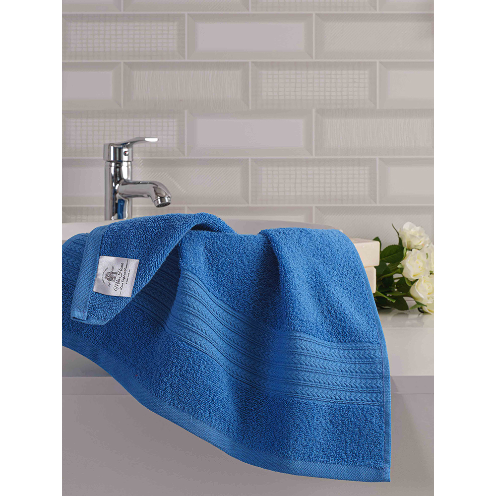 Set 2 prosoape baie MILA HOME Donatella, 70 x 140 cm, 50 x 90 cm, bumbac, navy