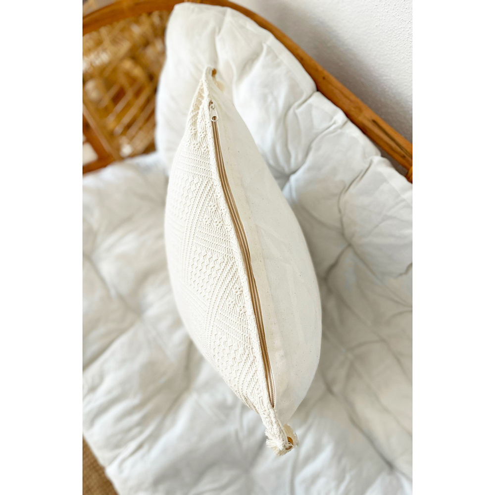 Set 3 fete de perna decorativa Natural, 100% bumbac, 43 x 43 cm, 35 x 55 cm, bej