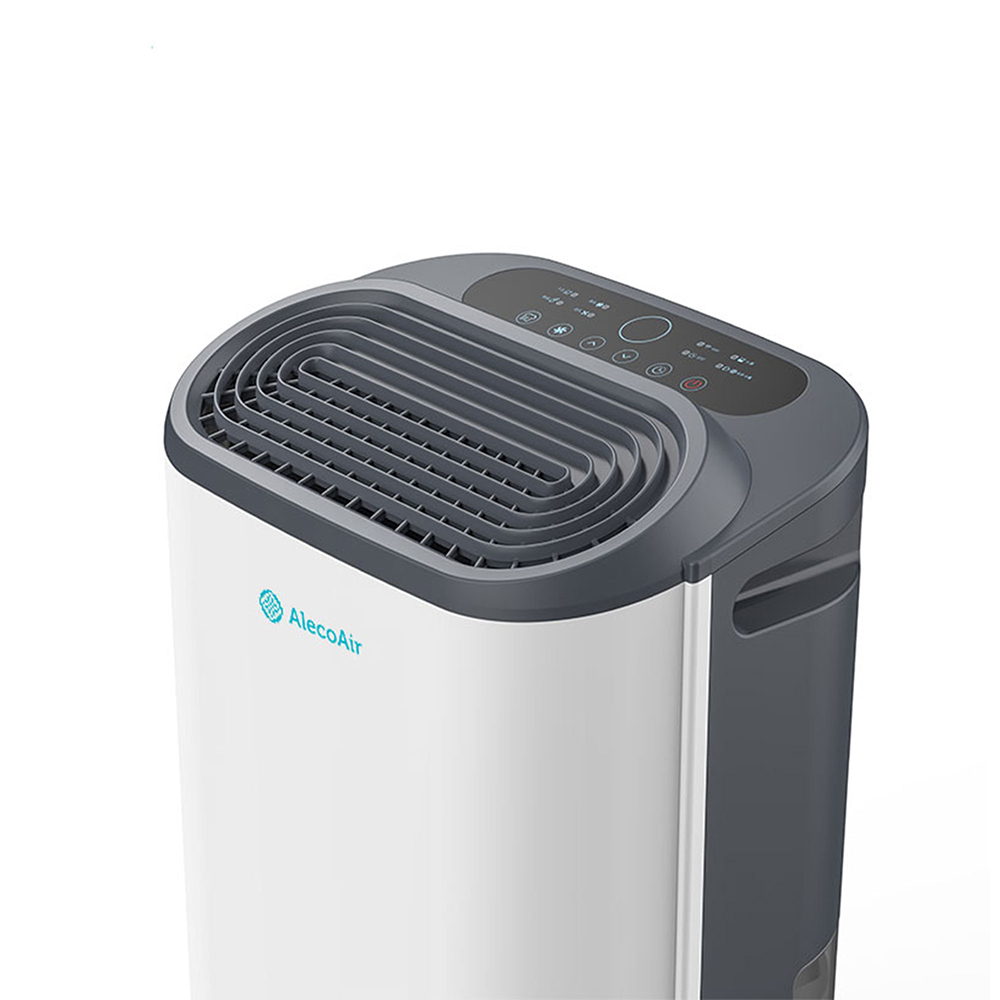 Dezumidificator si purificator de aer ALECOAIR D14 Purify, 12l/zi, 155W, WiFi, HEPA, Ionizare, Uscare Rufe, alb