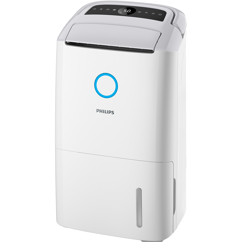 Dezumidificator si purificator aer PHILIPS Seria 5000 DE5305/11, 26.5 l/zi, 4l, 270 m3/h, 245W, 54dB, HEPA NanoProtect, alb
