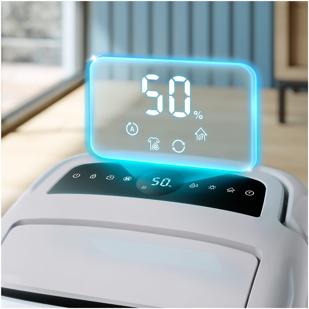 Dezumidificator si purificator aer PHILIPS Seria 5000 DE5305/11, 26.5 l/zi, 4l, 270 m3/h, 245W, 54dB, HEPA NanoProtect, alb