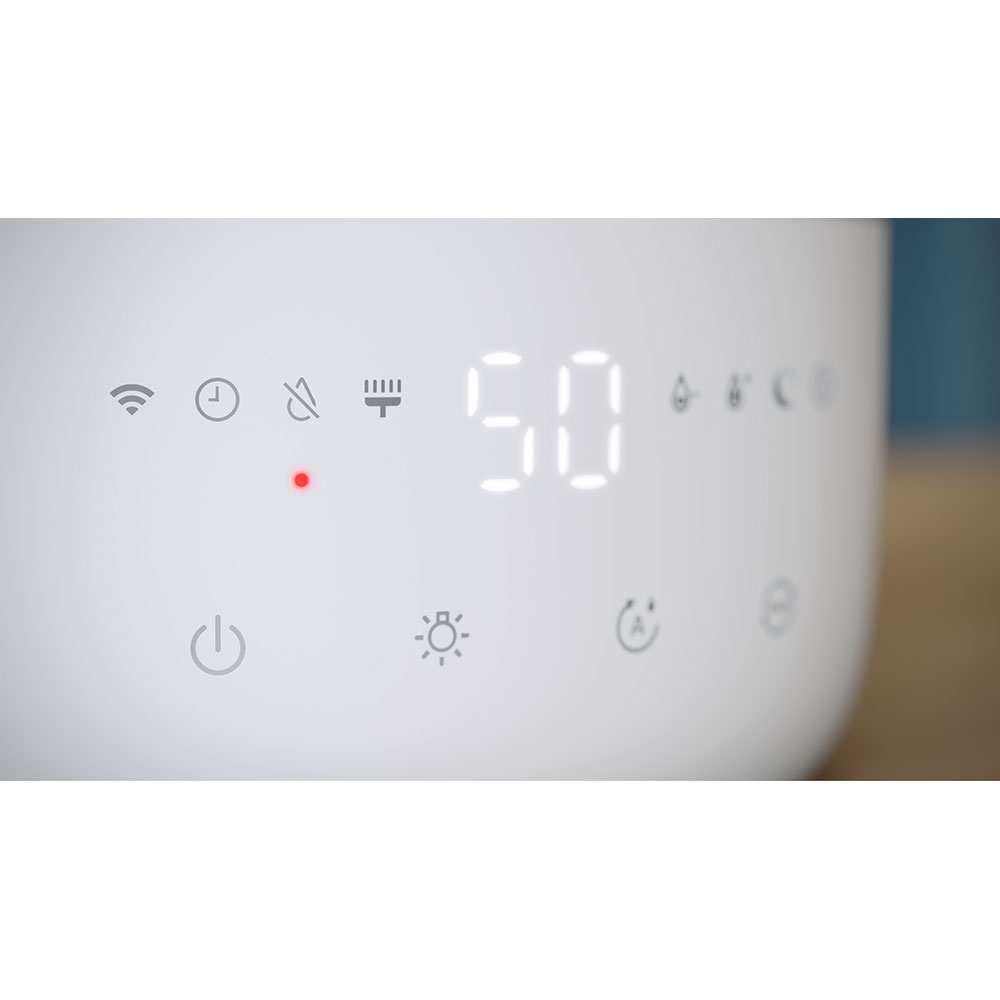 Umidificator PHILIPS HU1510/04, 3L, Wi-Fi, Mod nocturn, alb