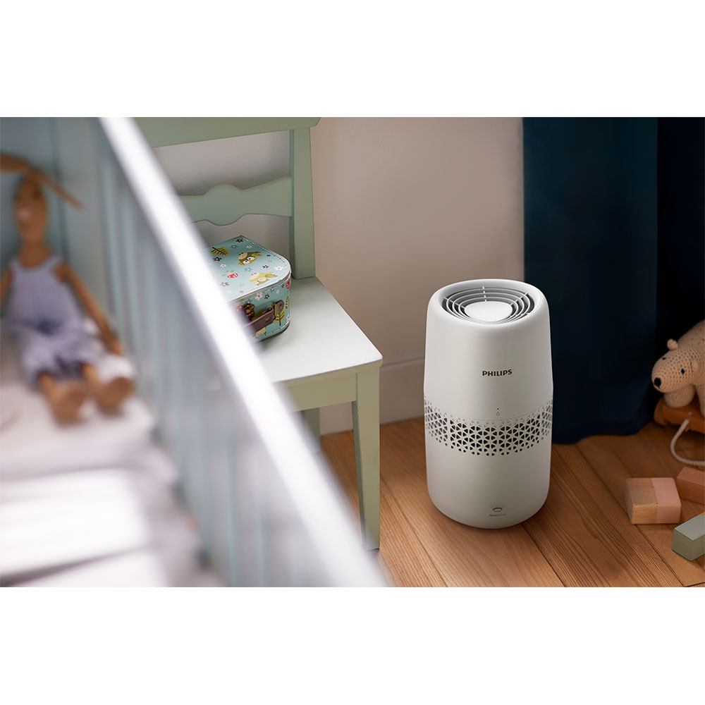 Umidificator PHILIPS HU2510/10, 2L, Tehnologie NanoCloud, alb