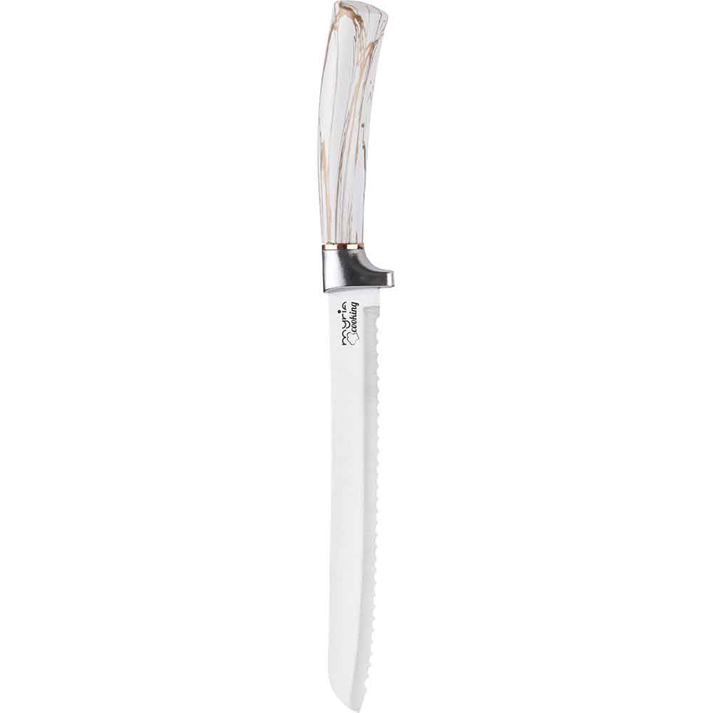 Set cutite MYRIA MC4053, 7 piese, otel inoxidabil, 12-19cm, alb