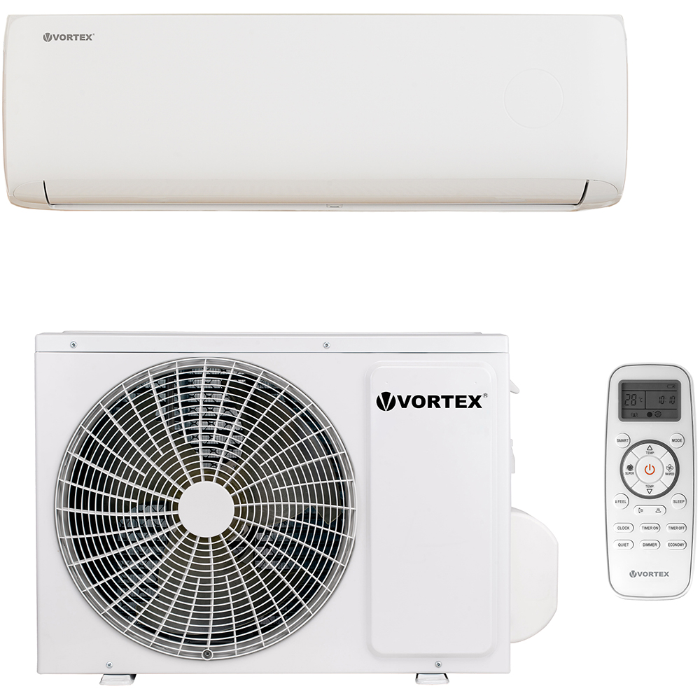 Aer conditionat VORTEX VAI1226CLW, 12000 BTU, A++/A+, Wi-Fi, 4D Air, Functie incalzire, Dezumidificare, Inverter, iFeel, kit instalare inclus, alb