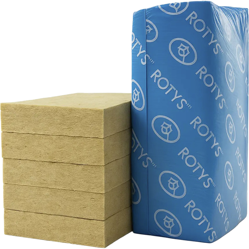 Vata minerala bazaltica ROTYS Heavy 100, 100 x 60 x 15 cm, 0.6 mp m2