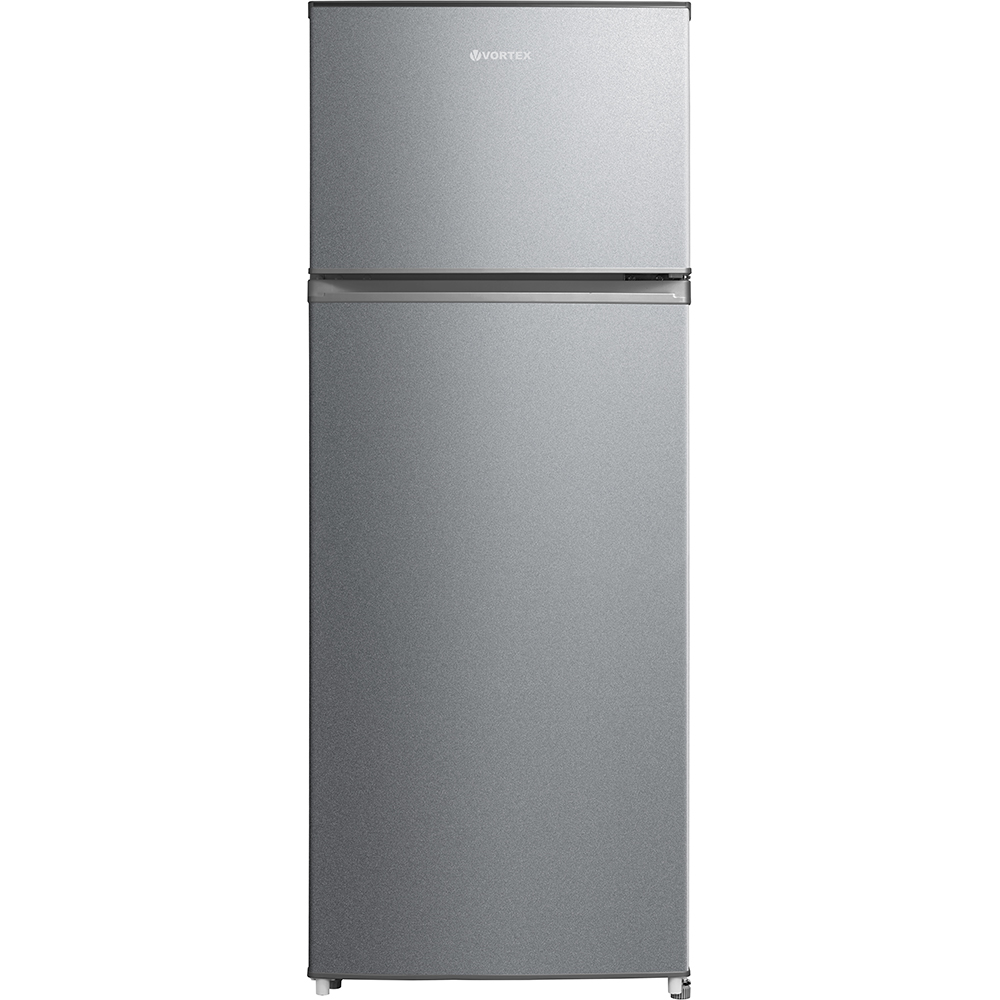 Frigider cu doua usi VORTEX VDD20SSV01M, 204 l, H 143 cm, Clasa E, argintiu