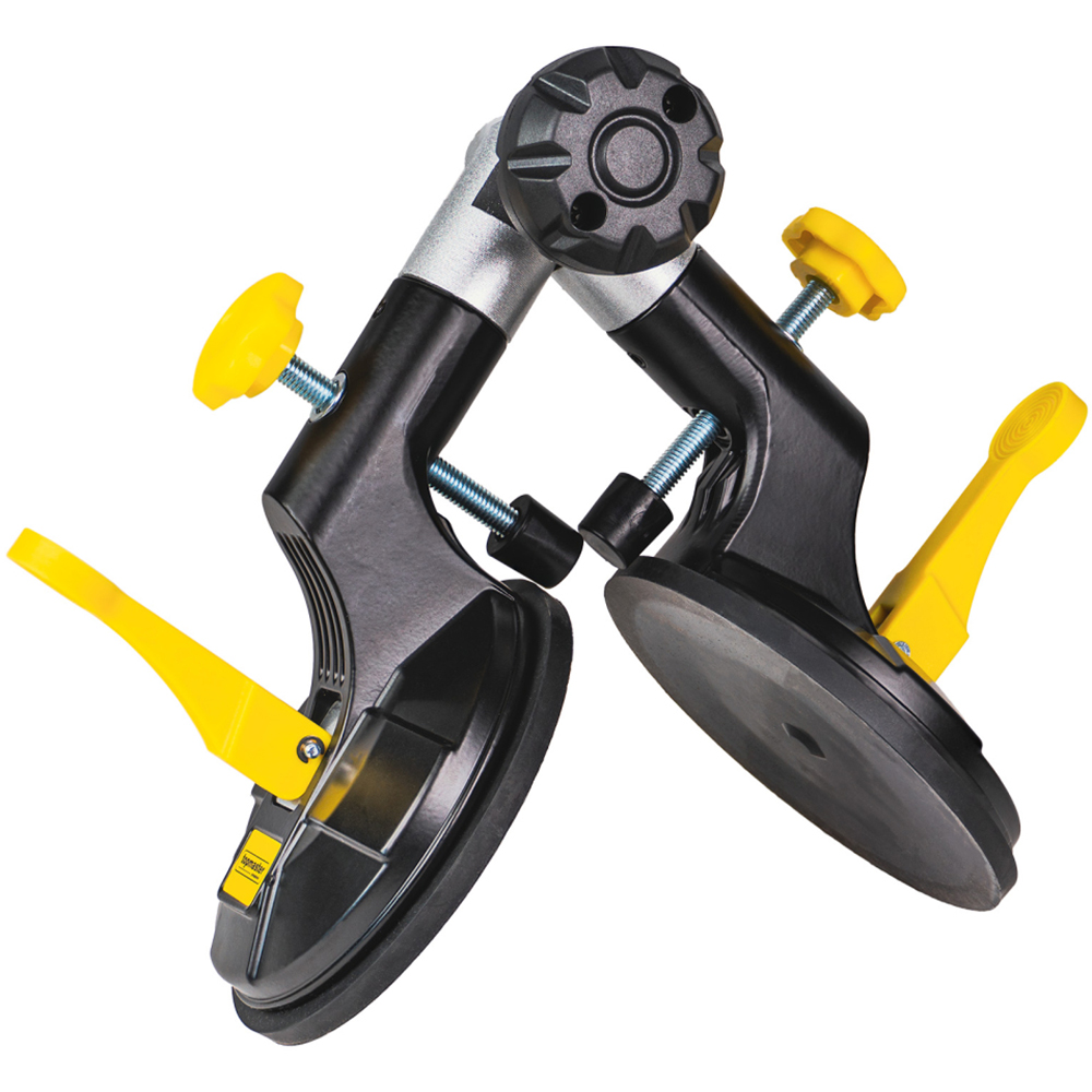 Ventuza pentru transport placi ceramice TOPMASTER, 13 cm, 100 Kg, galben