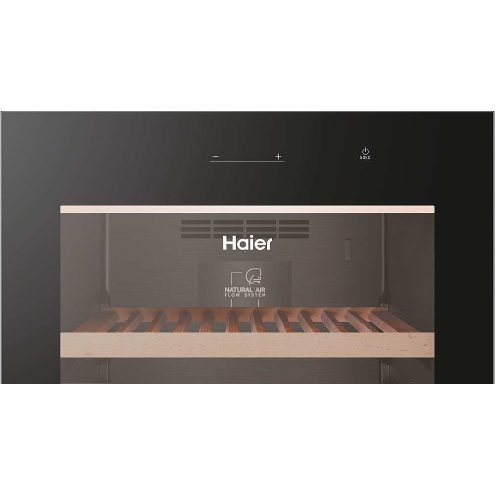 Racitor de vinuri HAIER HWS236GDEH1, 236 sticle, H 190 cm, Clasa E, Wi-Fi, negru