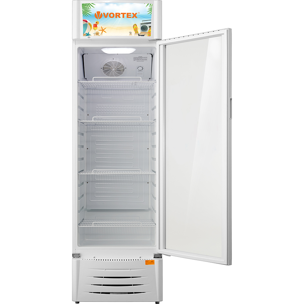 Vitrina frigorifica VORTEX VDC31SWH01M, 265 l, H 200.5 cm, alb