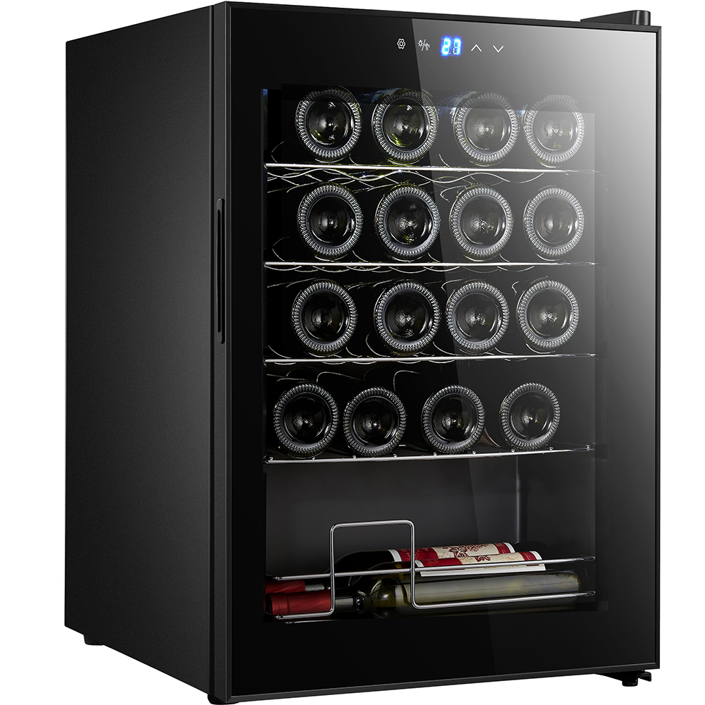 Racitor de vinuri VORTEX VWC5NBK01D, 20 sticle, H 64 cm, Clasa G, negru