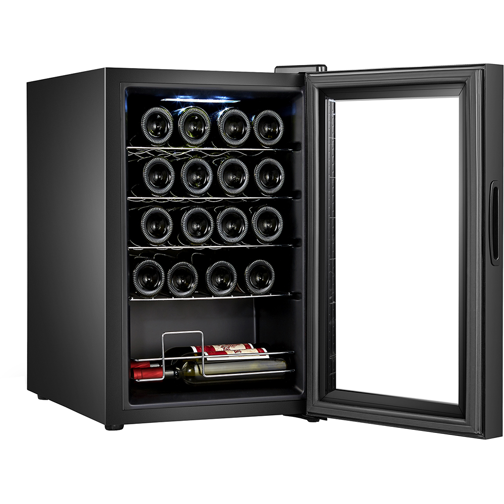 Racitor de vinuri VORTEX VWC5NBK01D, 20 sticle, H 64 cm, Clasa G, negru