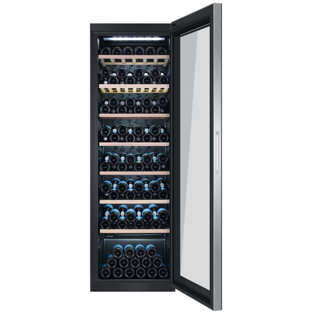 Racitor de vinuri HAIER WS171GA, Direct Cooling, 171 sticle, H 185 cm, Clasa G, negru
