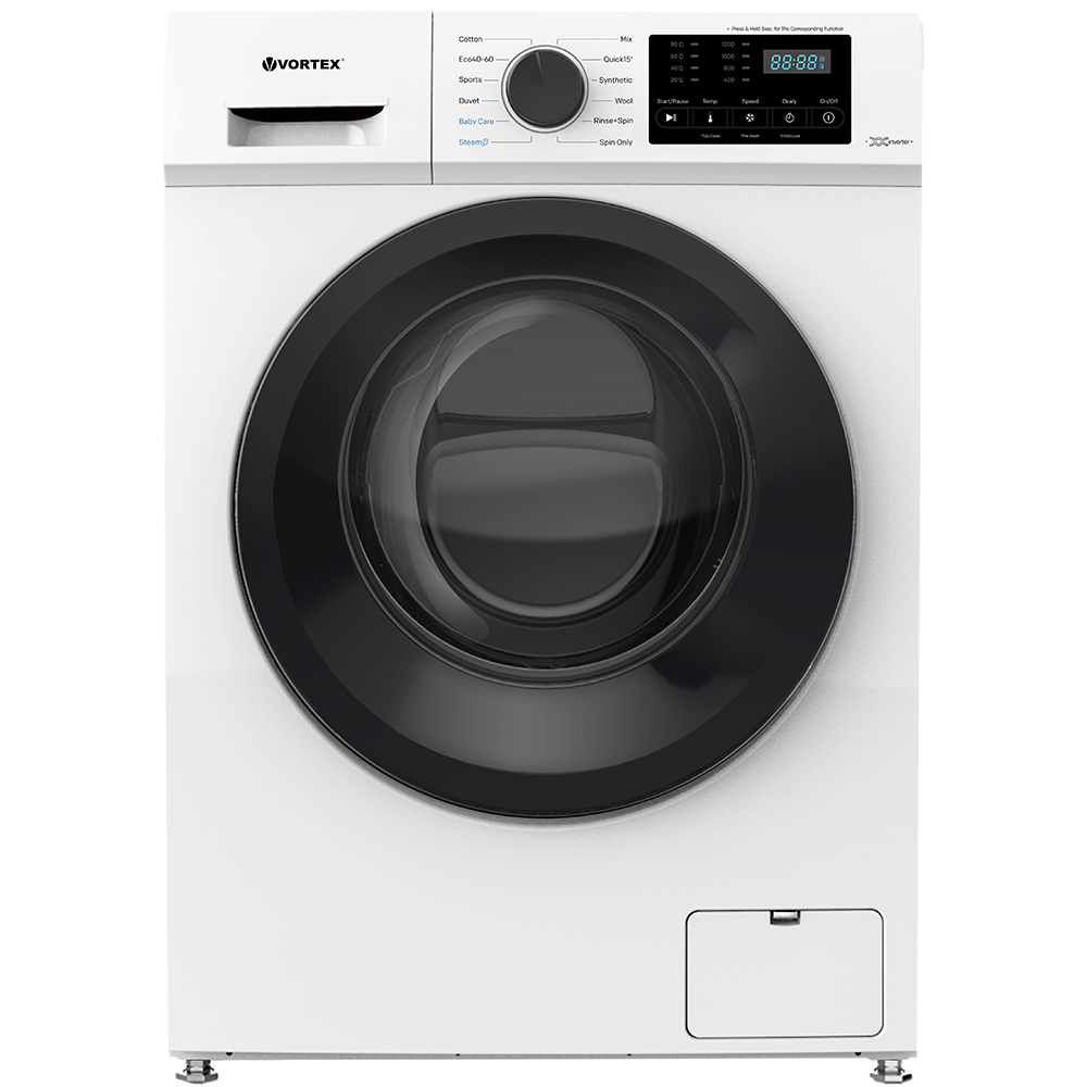 Masina de spalat rufe frontala slim VORTEX VMA712D05S, 7 kg, 1200rpm, Clasa A, alb