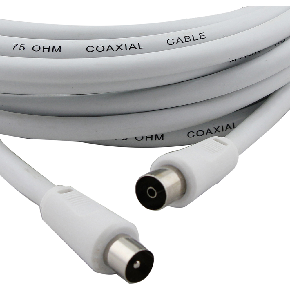 Cablu antena coaxial VORTEX VO2834, 10m, alb