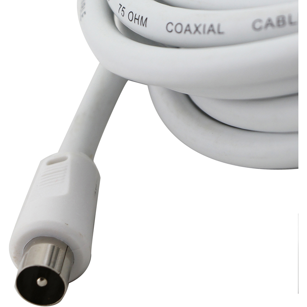 Cablu antena coaxial VORTEX VO2834, 10m, alb