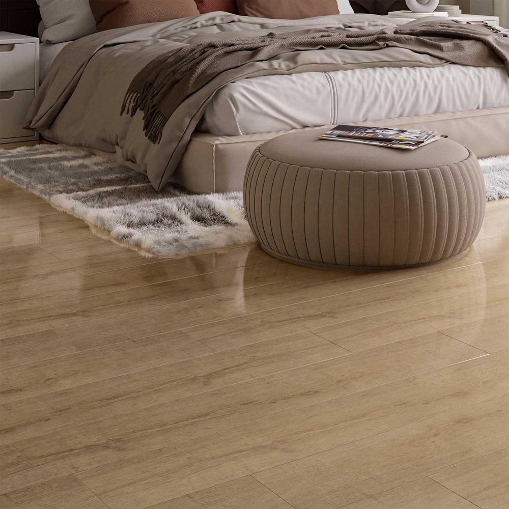 Parchet laminat UNILIN Piano Finish Light Oak 3314, 12 mm, AC3, 1.60 mp/cutie, bej