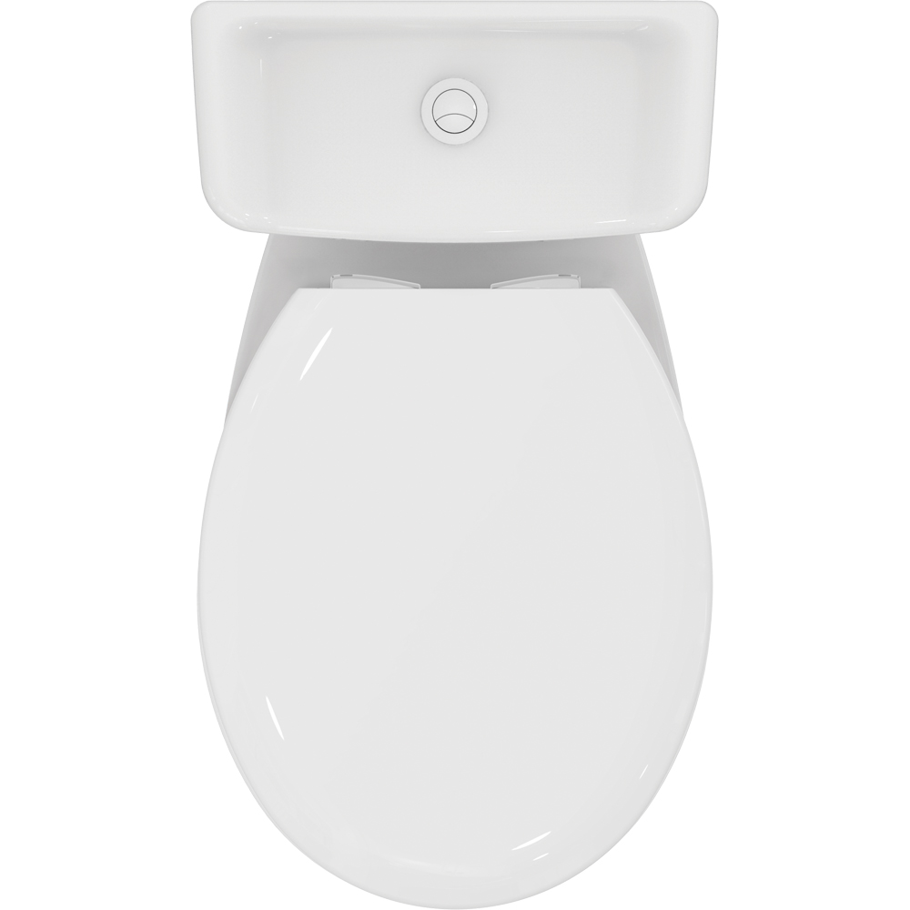 Set vas WC IDEAL STANDARD Alpha W010701, ceramica, evacuare orizontala, rezervor 3/6l, capac SoftClose, alb