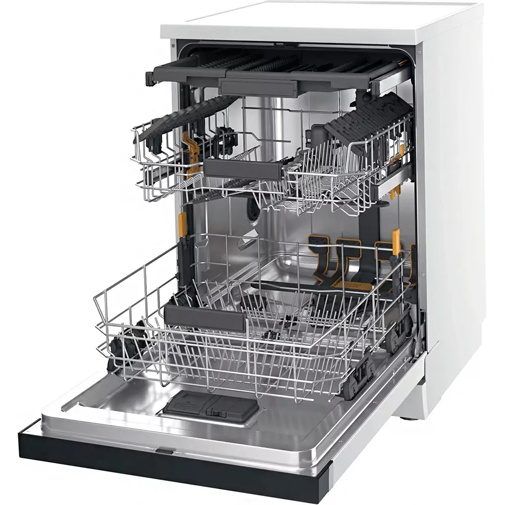 Masina de spalat vase independenta WHIRLPOOL W7F HS31, 6th Sense, 15 seturi, 8 programe, 60 cm, Clasa D, alb