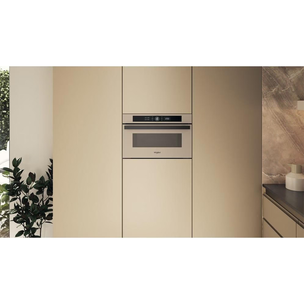 Cuptor cu microunde incorporabil WHIRLPOOL WMD44ME, 6th Sense, 31l, 1000W, Grill, bej