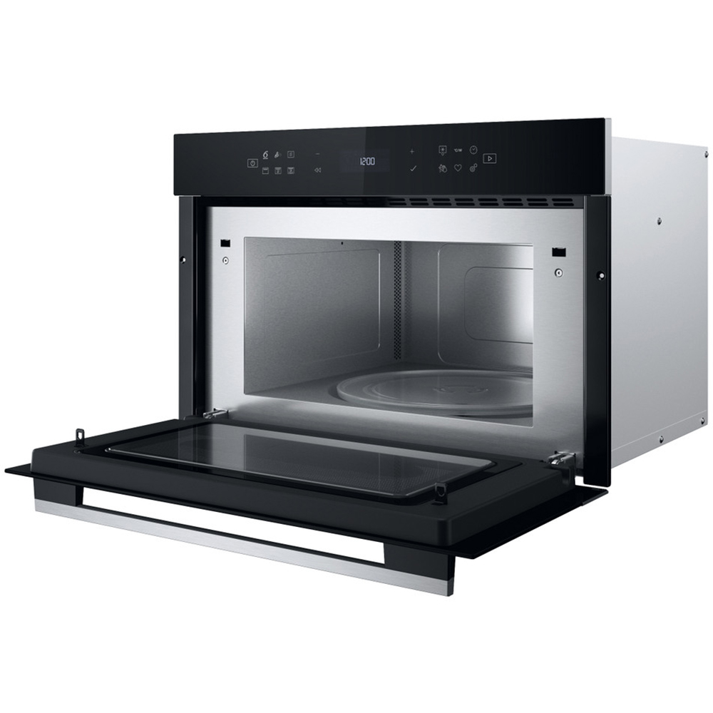 Cuptor cu microunde incorporabil WHIRLPOOL WMD7O4TX, 6th Sense, 31l, 1000W, Grill, inox
