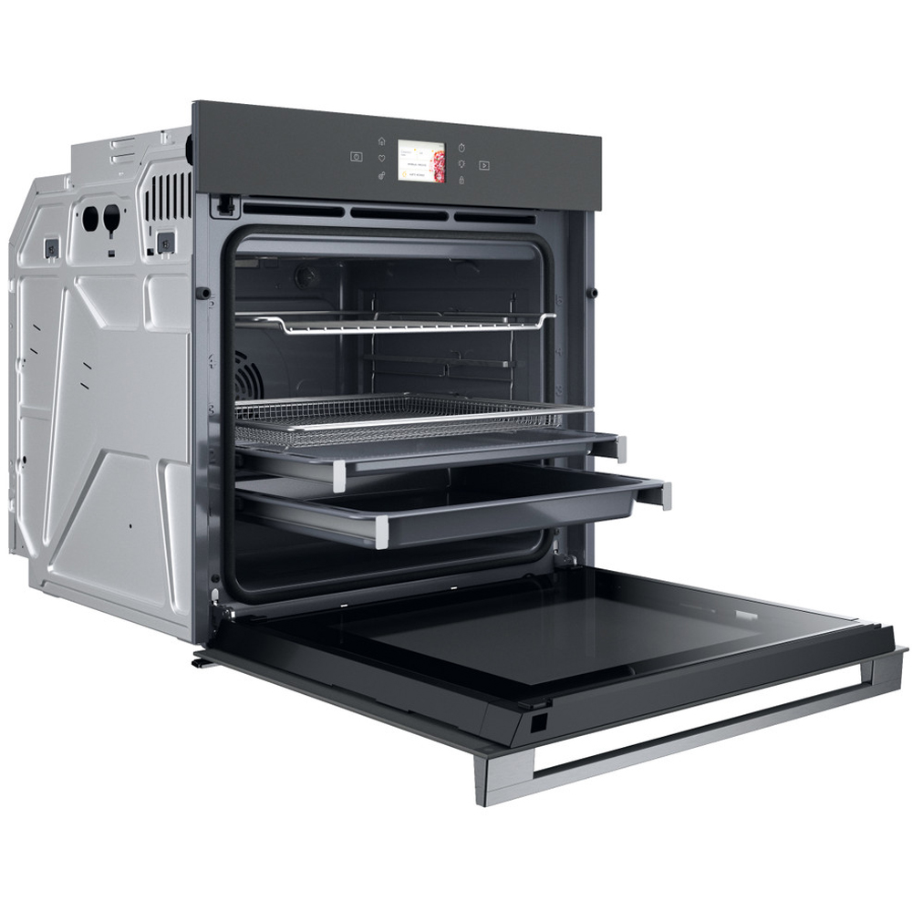 Cuptor incorporabil WHIRLPOOL WOI118PT2SSMA, Electric, Autocuratare pirolitica + hidrolitica, 73 l, Clasa A+, 6th Sense, gri mat
