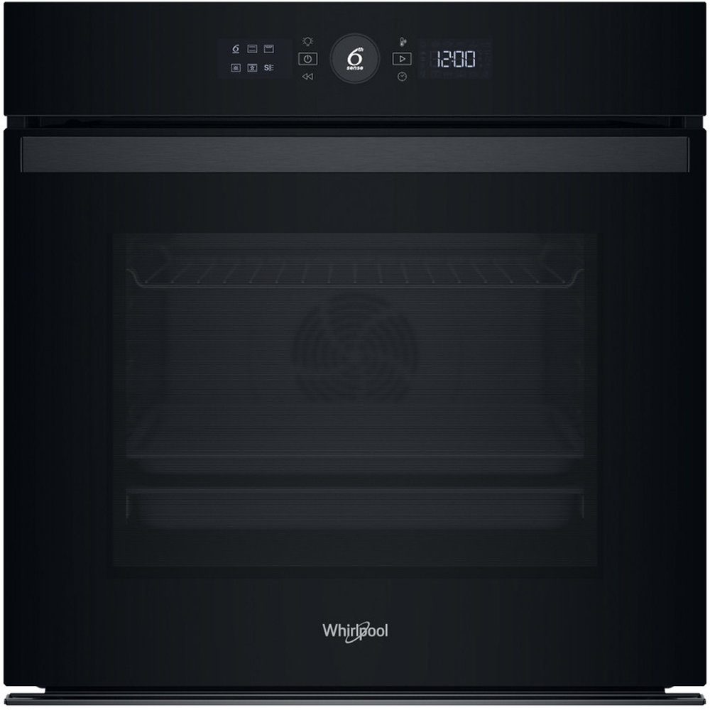 Cuptor incorporabil WHIRLPOOL WOI4S8CM1SBA, Electric, Autocuratare catalitica, 73 l, Clasa A+, 6th Sense, negru