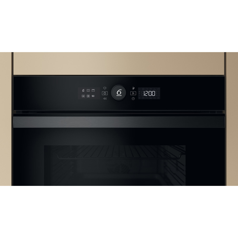 Cuptor incorporabil WHIRLPOOL WOI4S8CM1SBA, Electric, Autocuratare catalitica, 73 l, Clasa A+, 6th Sense, negru