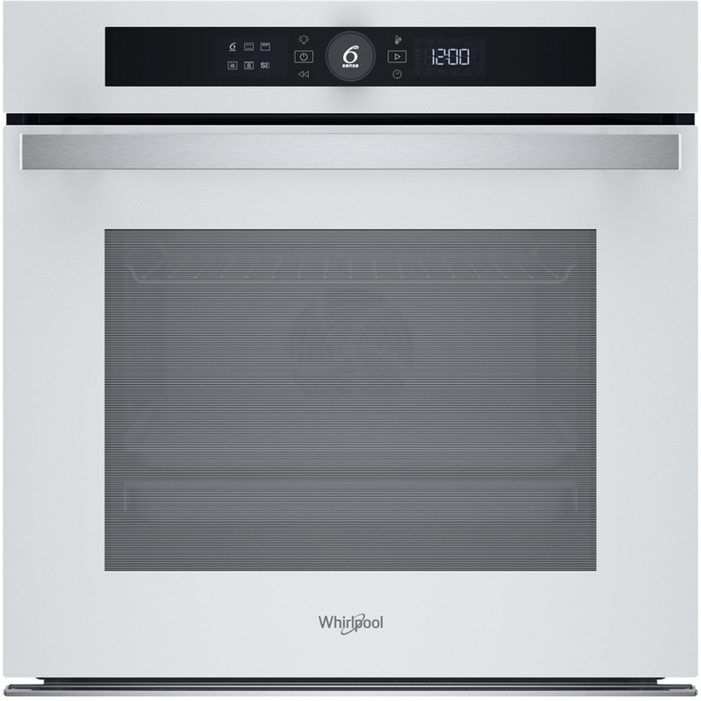 Cuptor incorporabil WHIRLPOOL WOI4S8CM1SWA, Electric, Autocuratare catalitica, 73 l, Clasa A+, 6th Sense, alb