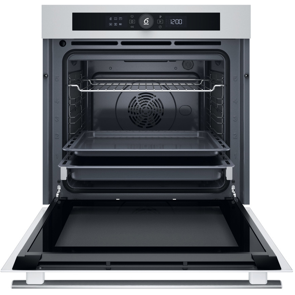 Cuptor incorporabil WHIRLPOOL WOI4S8CM1SWA, Electric, Autocuratare catalitica, 73 l, Clasa A+, 6th Sense, alb