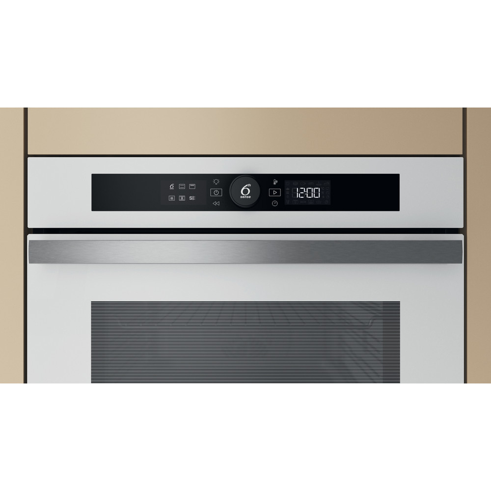 Cuptor incorporabil WHIRLPOOL WOI4S8CM1SWA, Electric, Autocuratare catalitica, 73 l, Clasa A+, 6th Sense, alb