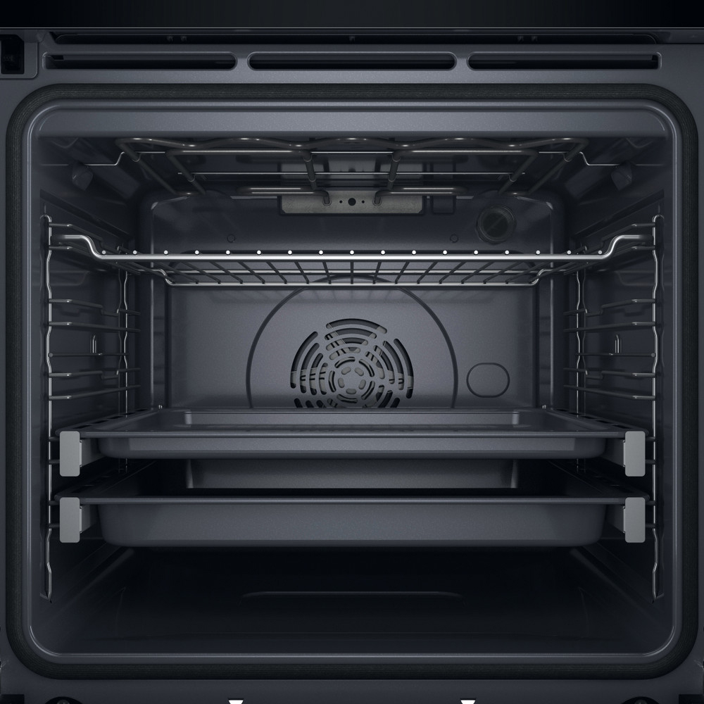 Cuptor incorporabil WHIRLPOOL WOI4S8PM2SBA, Electric, Autocuratare pirolitica + hidrolitica, 73 l, Clasa A+, 6th Sense, negru