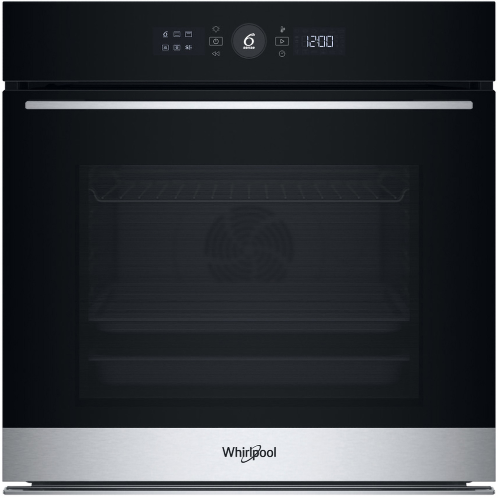 Cuptor incorporabil WHIRLPOOL WOI5S8HM0SXA, Electric, Autocuratare hidrolitica, 73 l, Clasa A+, 6th Sense, inox