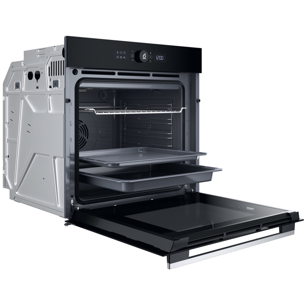 Cuptor incorporabil WHIRLPOOL WOI5S8HM0SXA, Electric, Autocuratare hidrolitica, 73 l, Clasa A+, 6th Sense, inox