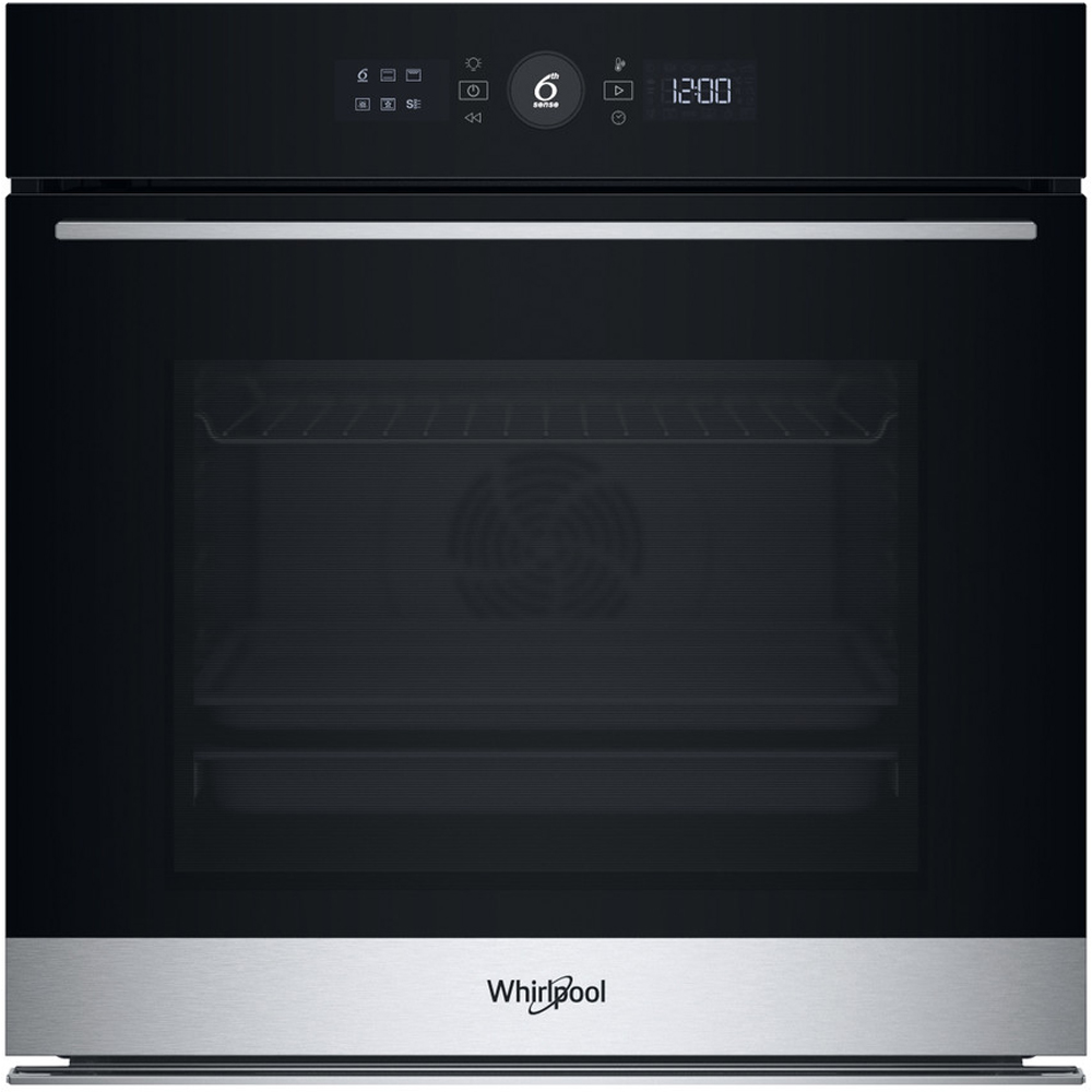 Cuptor incorporabil WHIRLPOOL WOI5S8PM1SXA, Electric, Autocuratare pirolitica + hidrolitica, 73 l, Clasa A+, 6th Sense, inox