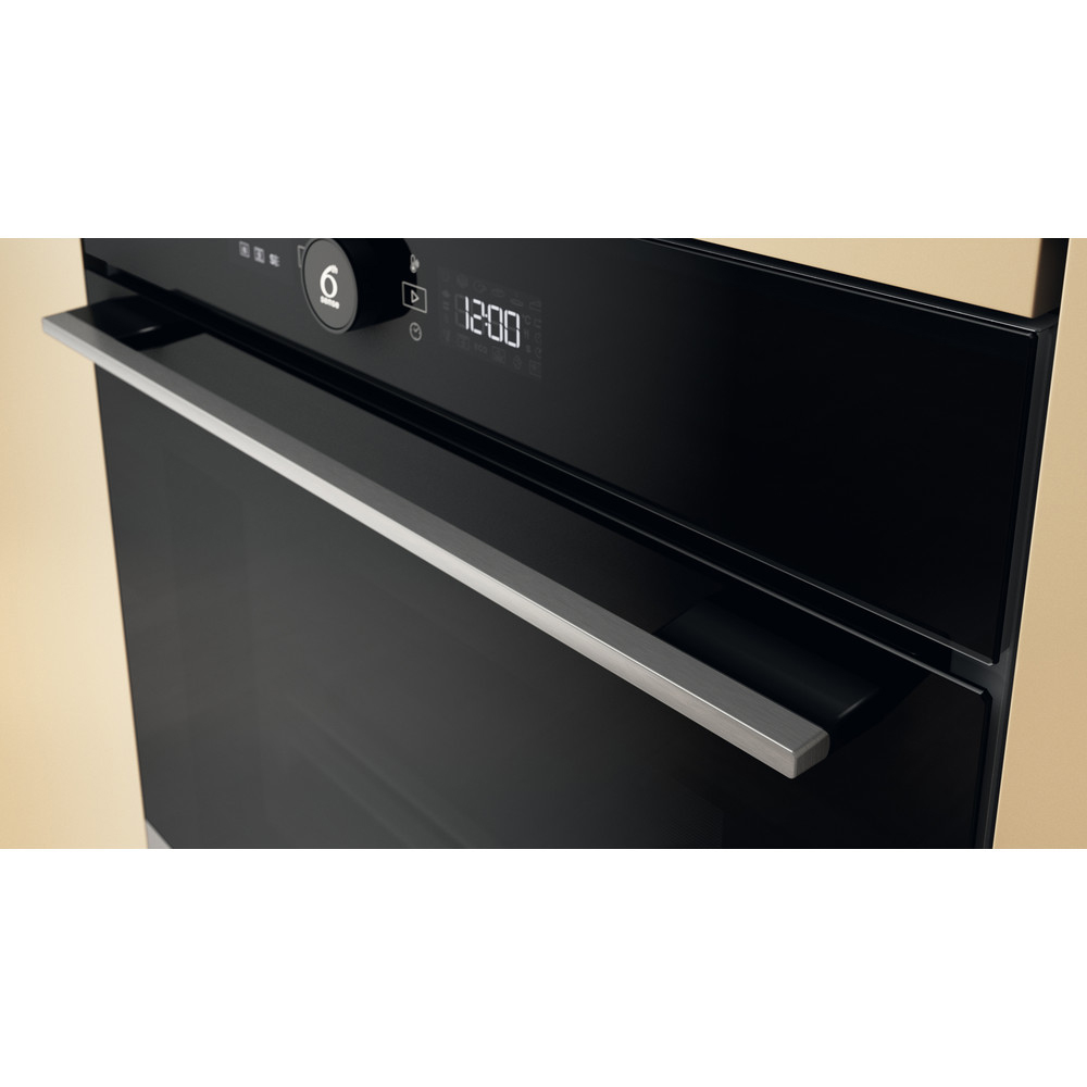 Cuptor incorporabil WHIRLPOOL WOI5S8PM1SXA, Electric, Autocuratare pirolitica + hidrolitica, 73 l, Clasa A+, 6th Sense, inox