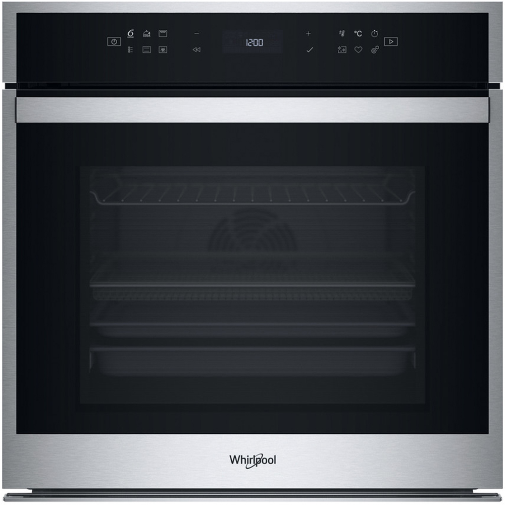 Cuptor incorporabil WHIRLPOOL WOI68PT1SXA, Electric, Autocuratare pirolitica + hidrolitica, 73 l, Clasa A+, 6th Sense, inox