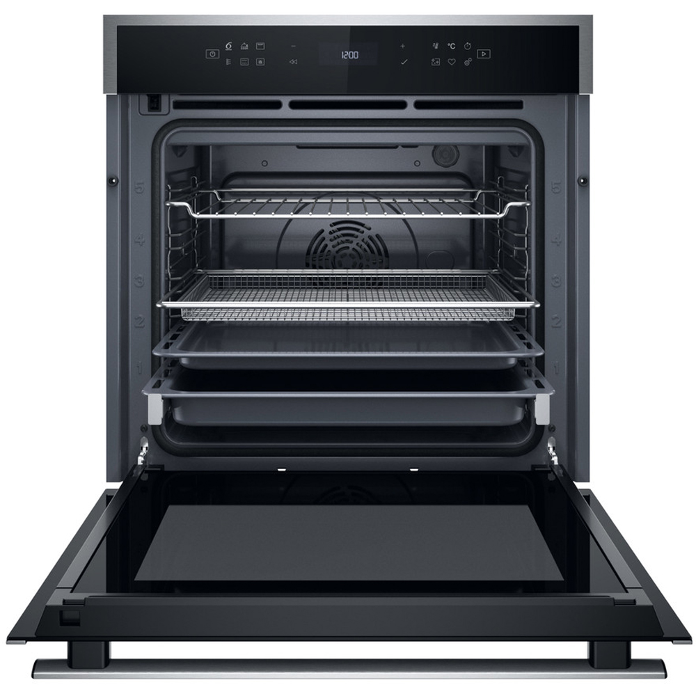 Cuptor incorporabil WHIRLPOOL WOI68PT1SXA, Electric, Autocuratare pirolitica + hidrolitica, 73 l, Clasa A+, 6th Sense, inox