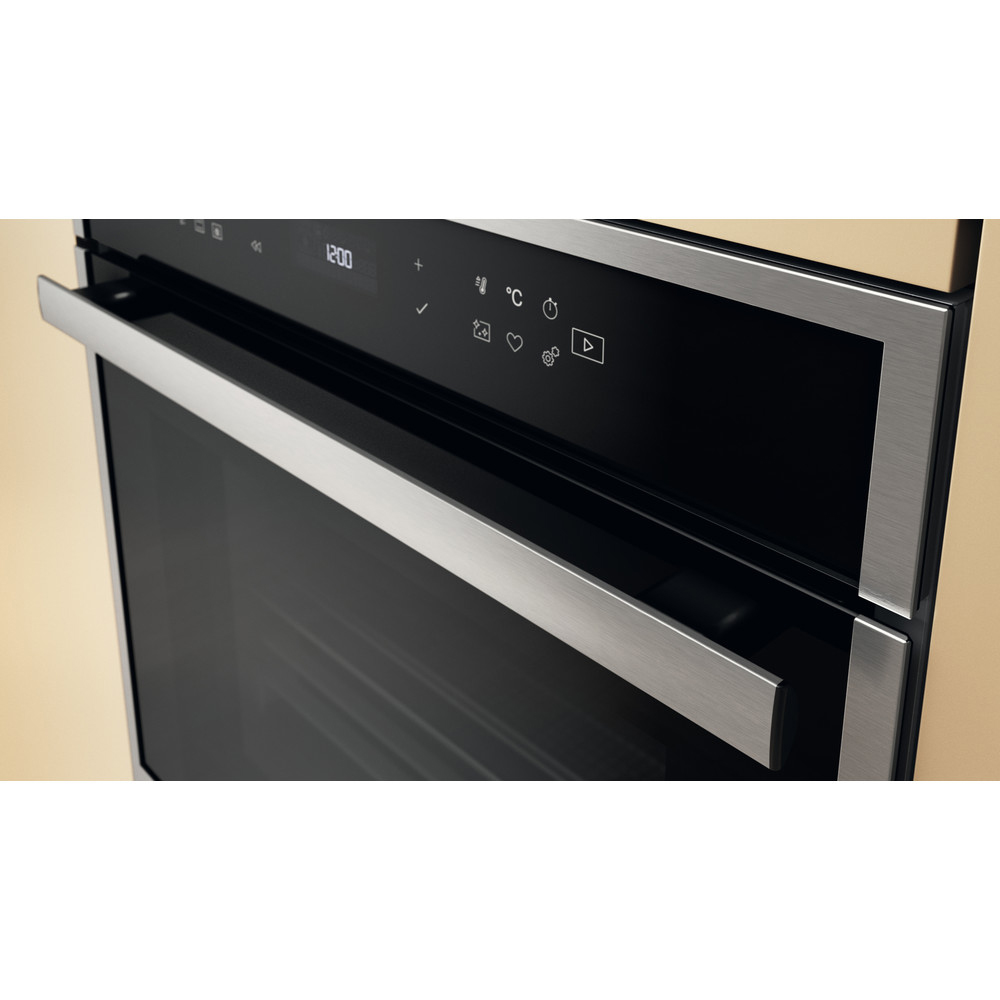 Cuptor incorporabil WHIRLPOOL WOI68PT1SXA, Electric, Autocuratare pirolitica + hidrolitica, 73 l, Clasa A+, 6th Sense, inox