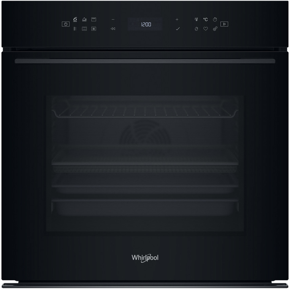 Cuptor incorporabil WHIRLPOOL WOI78HT1SBA, Electric, Autocuratare hidrolitica, 73 l, Clasa A+, 6th Sense, negru