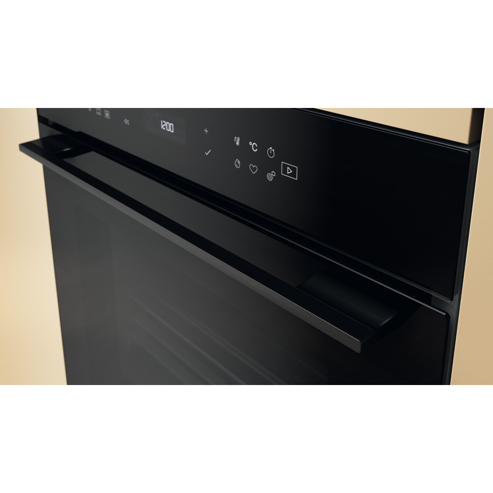 Cuptor incorporabil WHIRLPOOL WOI78HT1SBA, Electric, Autocuratare hidrolitica, 73 l, Clasa A+, 6th Sense, negru