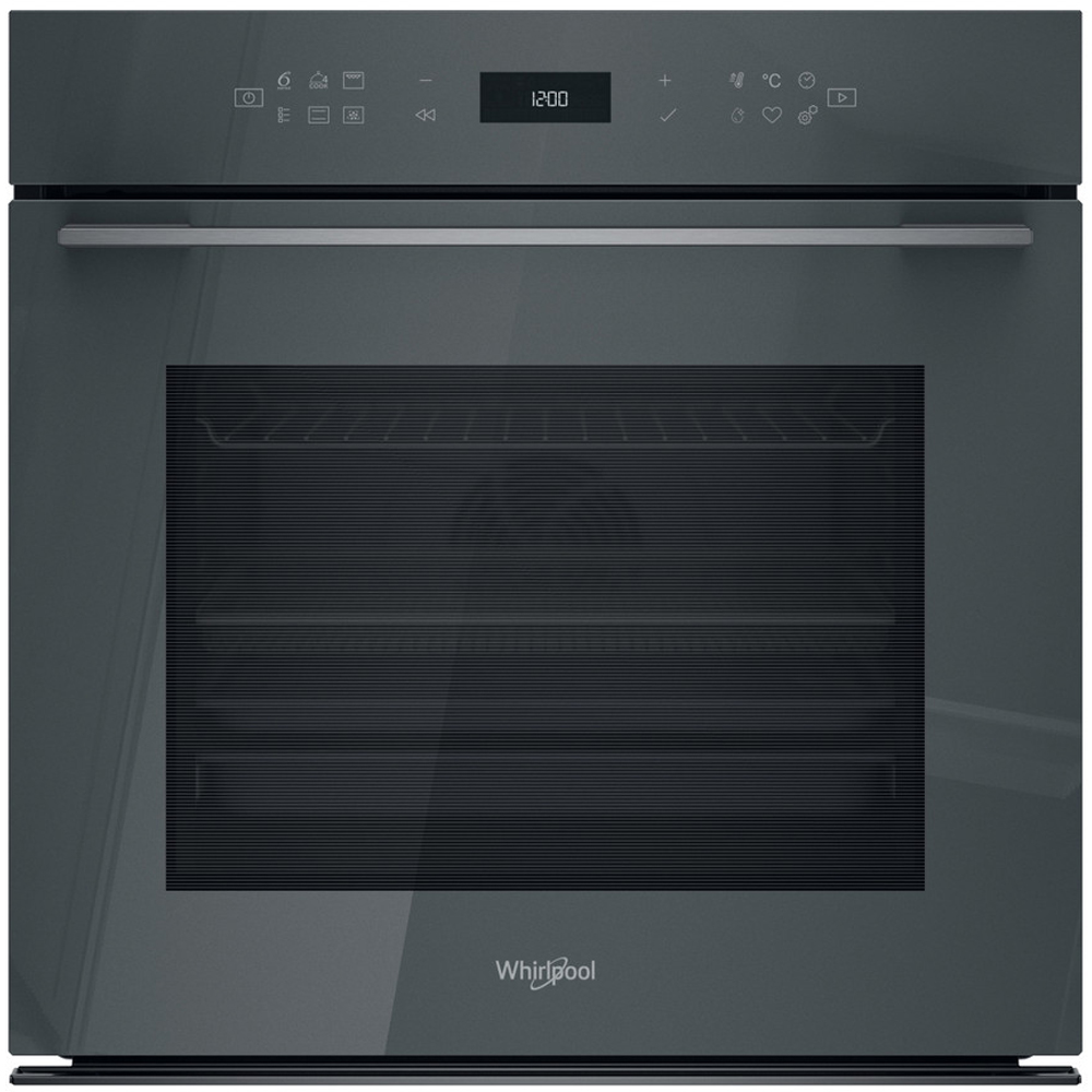 Cuptor incorporabil WHIRLPOOL WOI78HT1SSGA, Electric, Autocuratare hidrolitica, 73 l, Clasa A+, 6th Sense, gri lucios