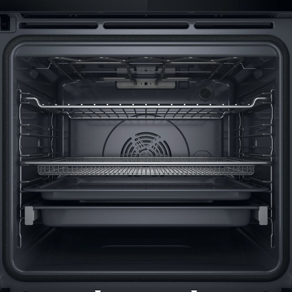 Cuptor incorporabil WHIRLPOOL WOI78PT1SBA, Electric, Autocuratare pirolitica + hidrolitica, 73 l, Clasa A+, 6th Sense, negru