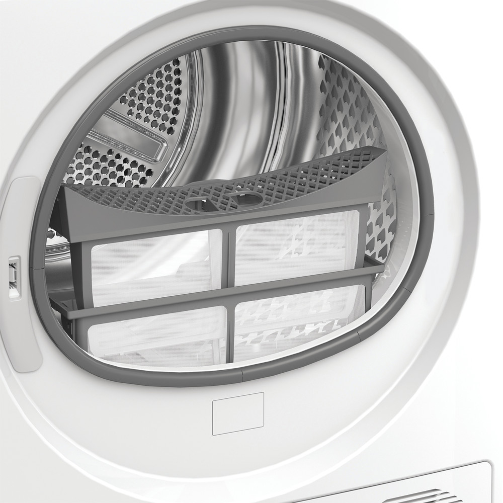 Uscator de rufe WHIRLPOOL WP C8 WBS EE, 6th Sense, Pompa de caldura, 8 kg, 15 programe, Clasa C, alb